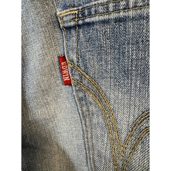 Edwin EX404 Selvedge Distressed Ripped Denim Blue Jeans Men's 36 Made In Japan - Picture 12 of 12